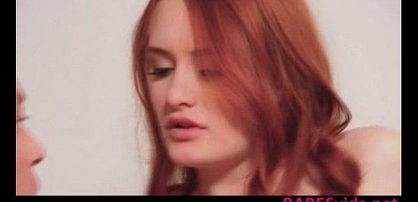  Redhead babe Denisa Heaven blowjob